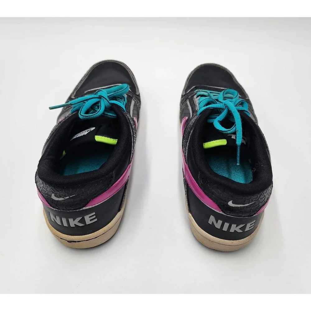 NIKE DELTA‎ LITE WOMENS BLACK & FUCHSIA PINK SHOES SIZE 8.5 #365950-051 PREOWNED